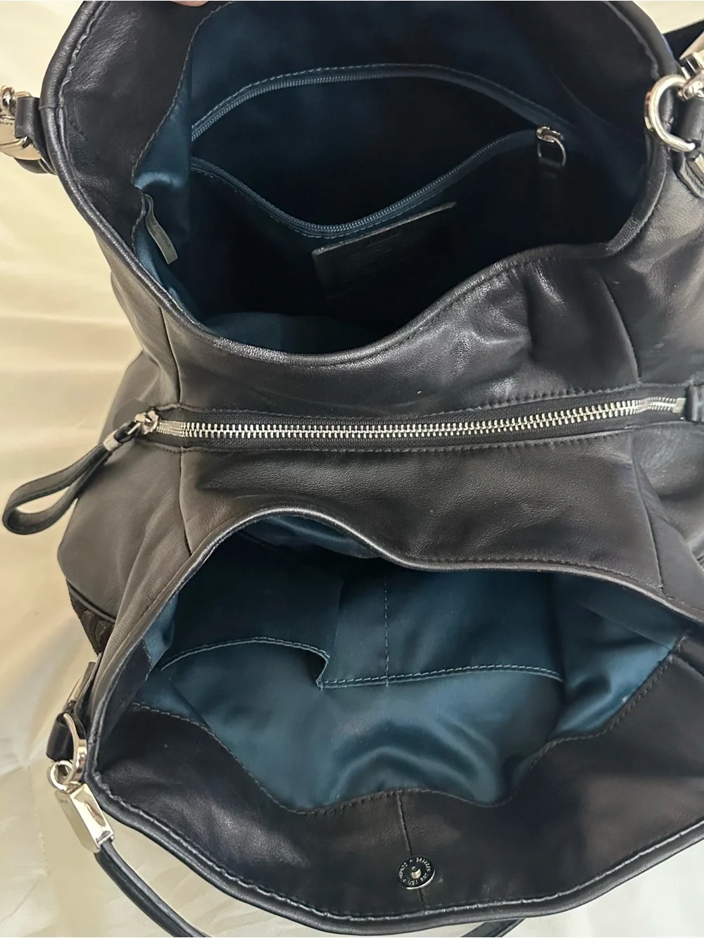 Coach Madison Chenille Ocelot Fabric North/South Tote - Picture 7 of 15